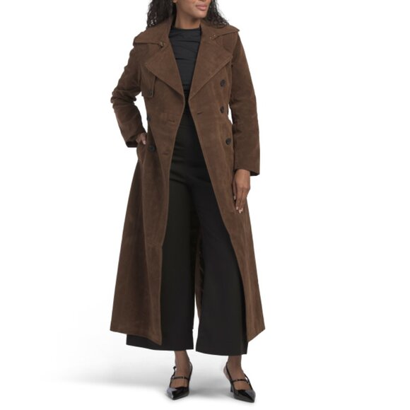 AVEC LES FILLES Brunette Faux Suede Jacket - Picture 1 of 2